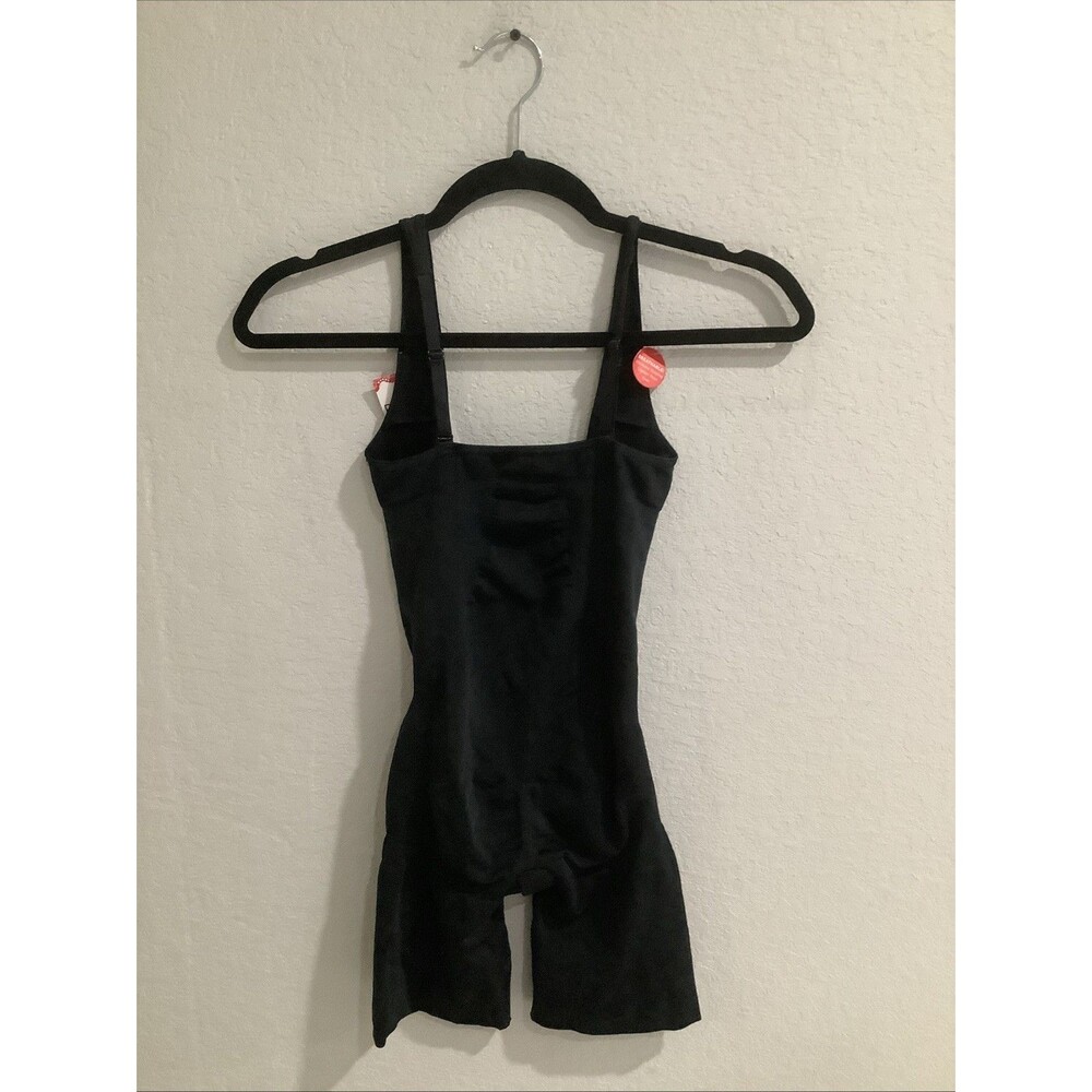 RED HOT by SPANX® Open-Bust Mid-Thigh BLACK FS5415 Size L NWT - Picture 7 of 7